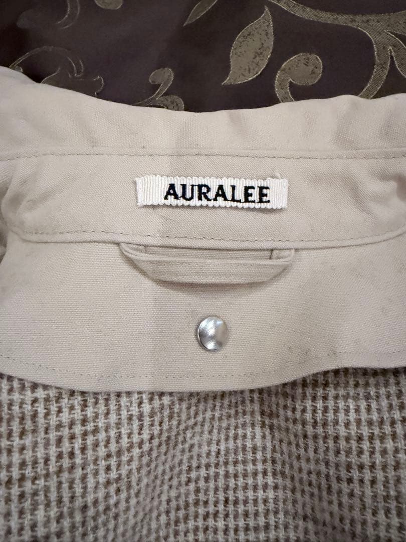 AURALEE 22AW COTTON OILED CANVAS ライナー付き