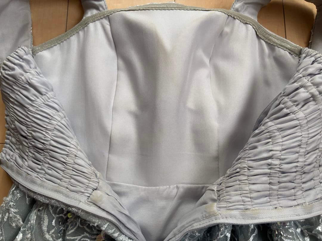 ☆美品！［ツイード］ドレス　シルバー　演奏会、コンクールなどに☆