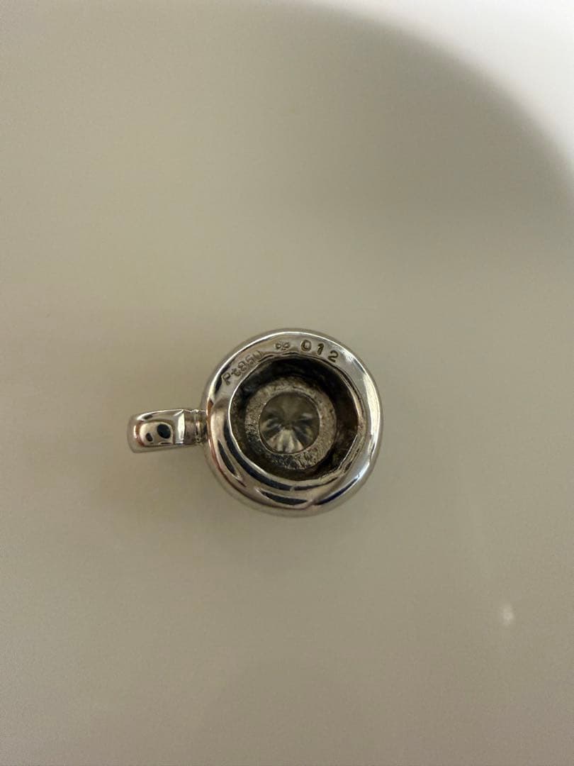 プラチナpt8501 粒ダイヤペンダント ネックレス訳あり チェーン切れ上品美品