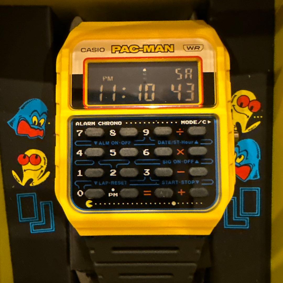 チープカシオ/CA-53WPC-1B/パックマン コラボ イエロー 電卓