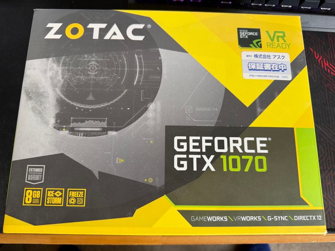 グラフィックボード・グラボ・ビデオカード ZOTAC GEFORCE GTX1070MINI8GB 256BITGDDR5