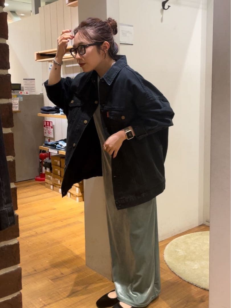 Ungrid ビッグシルエットデニムジャケット　ブラック　黒　アングリット