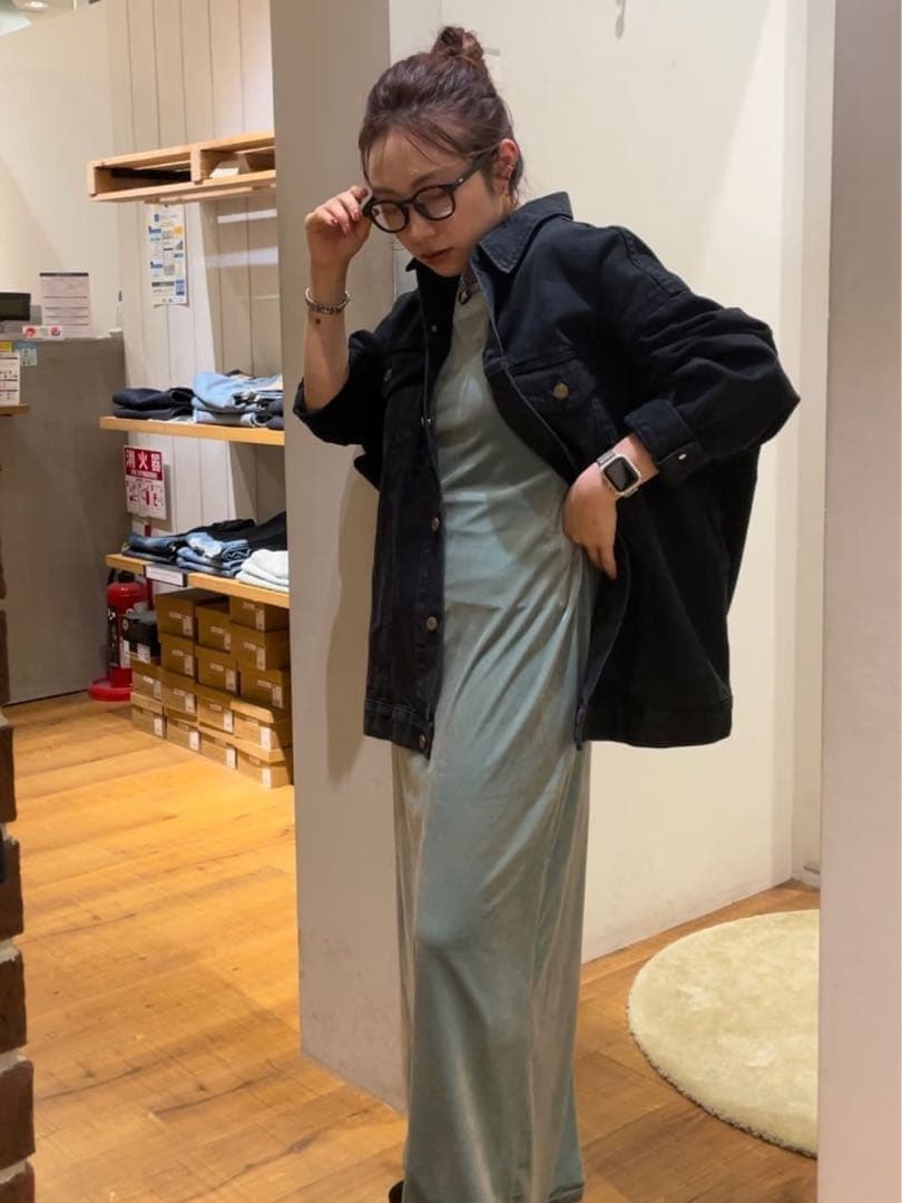 Ungrid ビッグシルエットデニムジャケット　ブラック　黒　アングリット