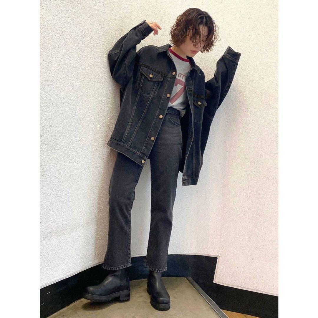 Ungrid ビッグシルエットデニムジャケット　ブラック　黒　アングリット