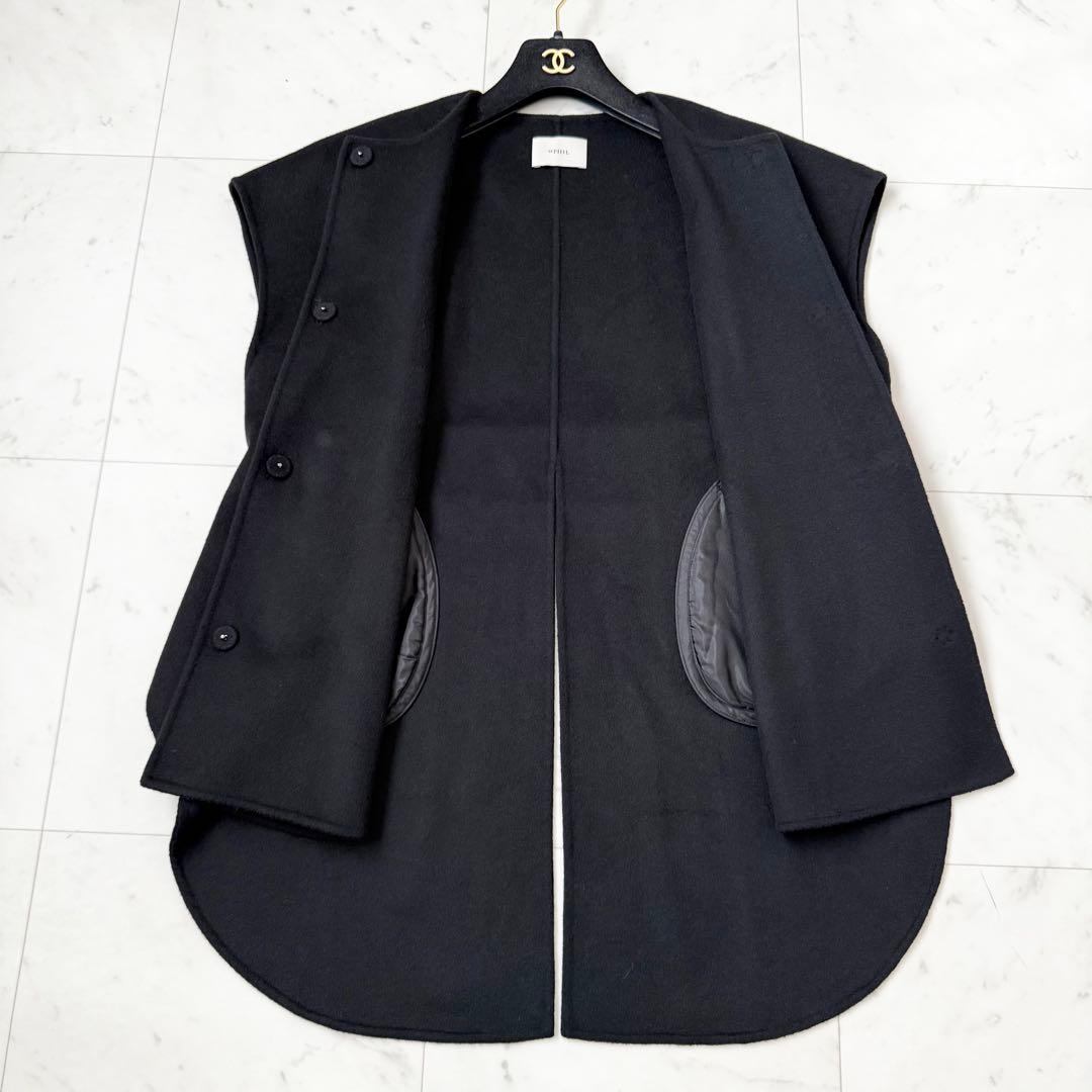 23AW❤️LE PHIL ルフィル　ライトリバージレ　QR ブラック　Mサイズ