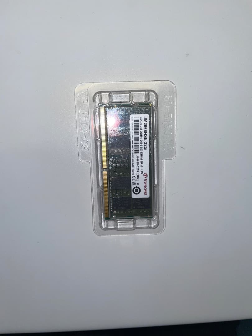 メモリー Transcend DDR4 2666 32GB SO-DIMM