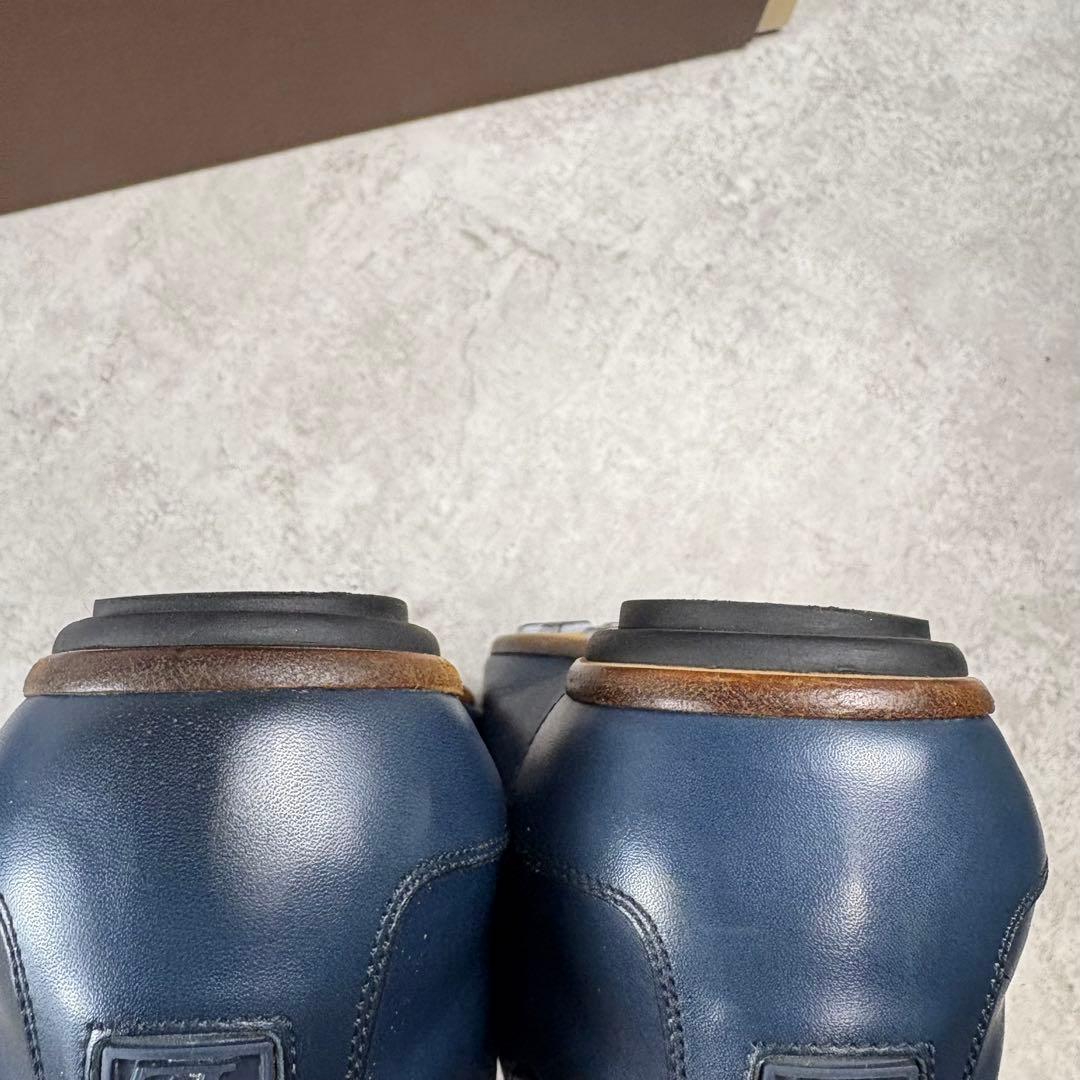 ルイヴィトン　LOUIS VUITTON レザー 本革　シューズ　7 ネイビー