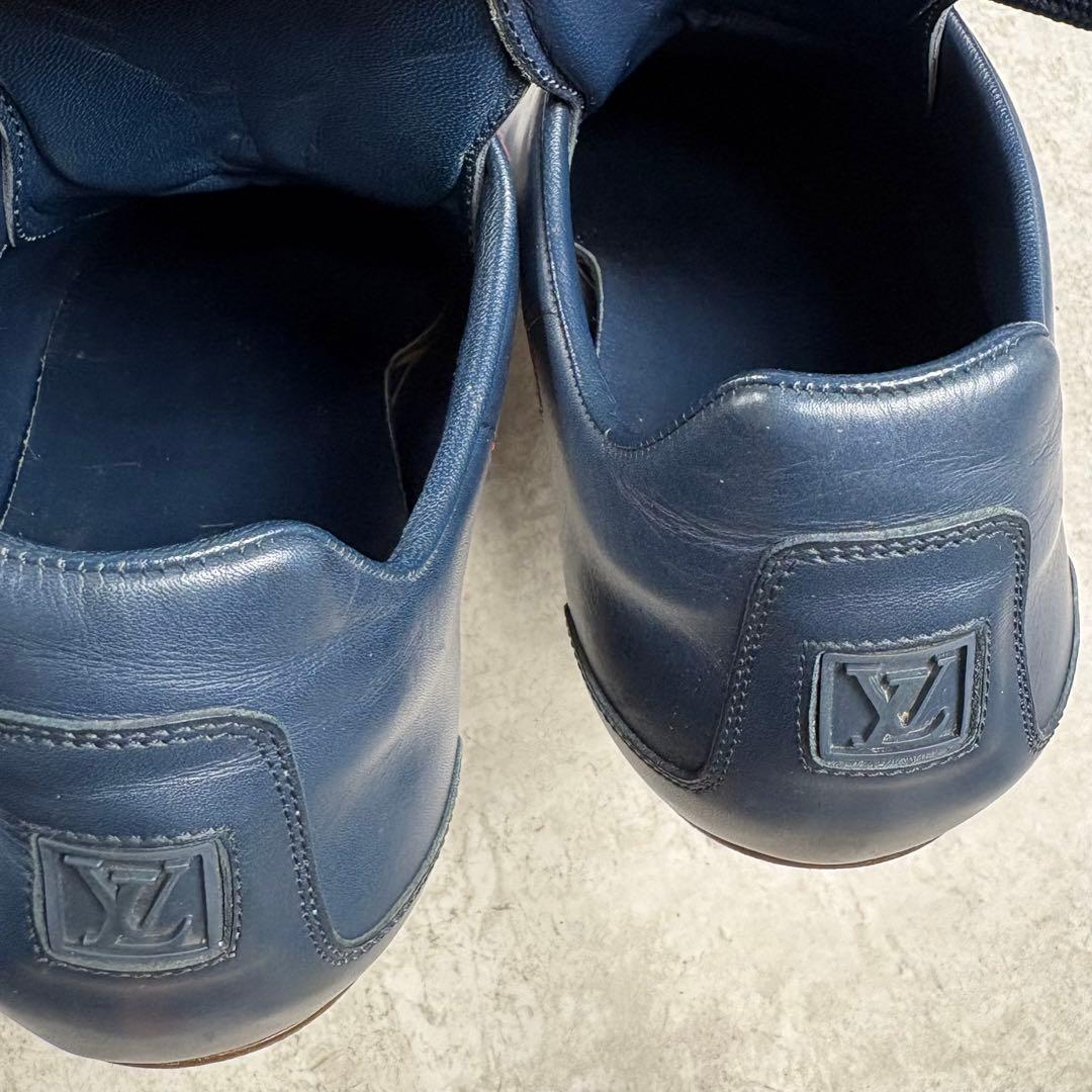 ルイヴィトン　LOUIS VUITTON レザー 本革　シューズ　7 ネイビー