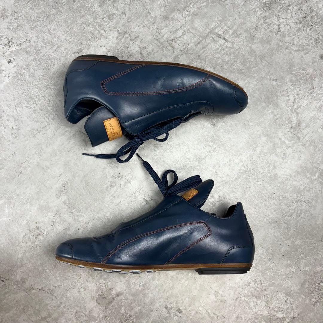 ルイヴィトン　LOUIS VUITTON レザー 本革　シューズ　7 ネイビー