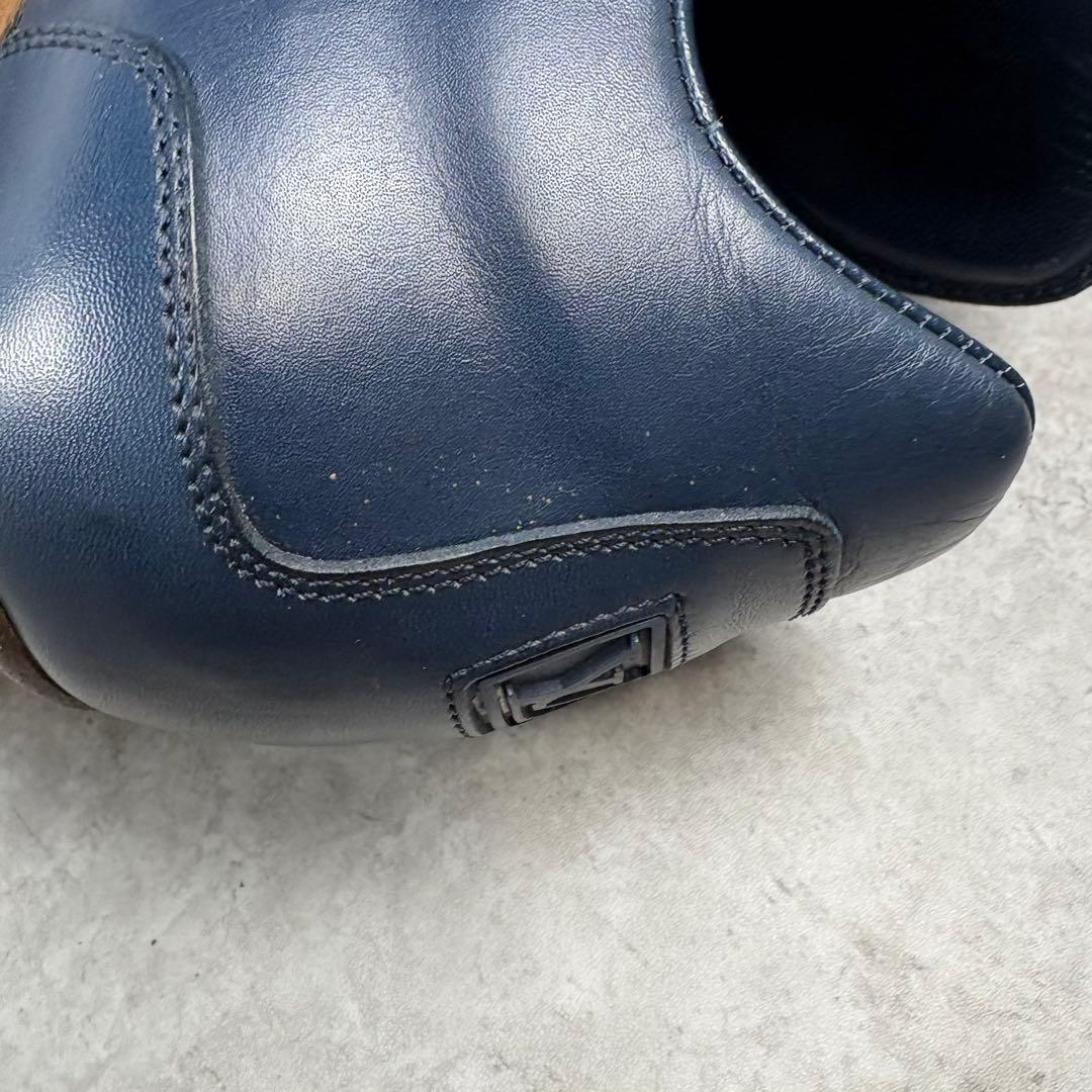 ルイヴィトン　LOUIS VUITTON レザー 本革　シューズ　7 ネイビー