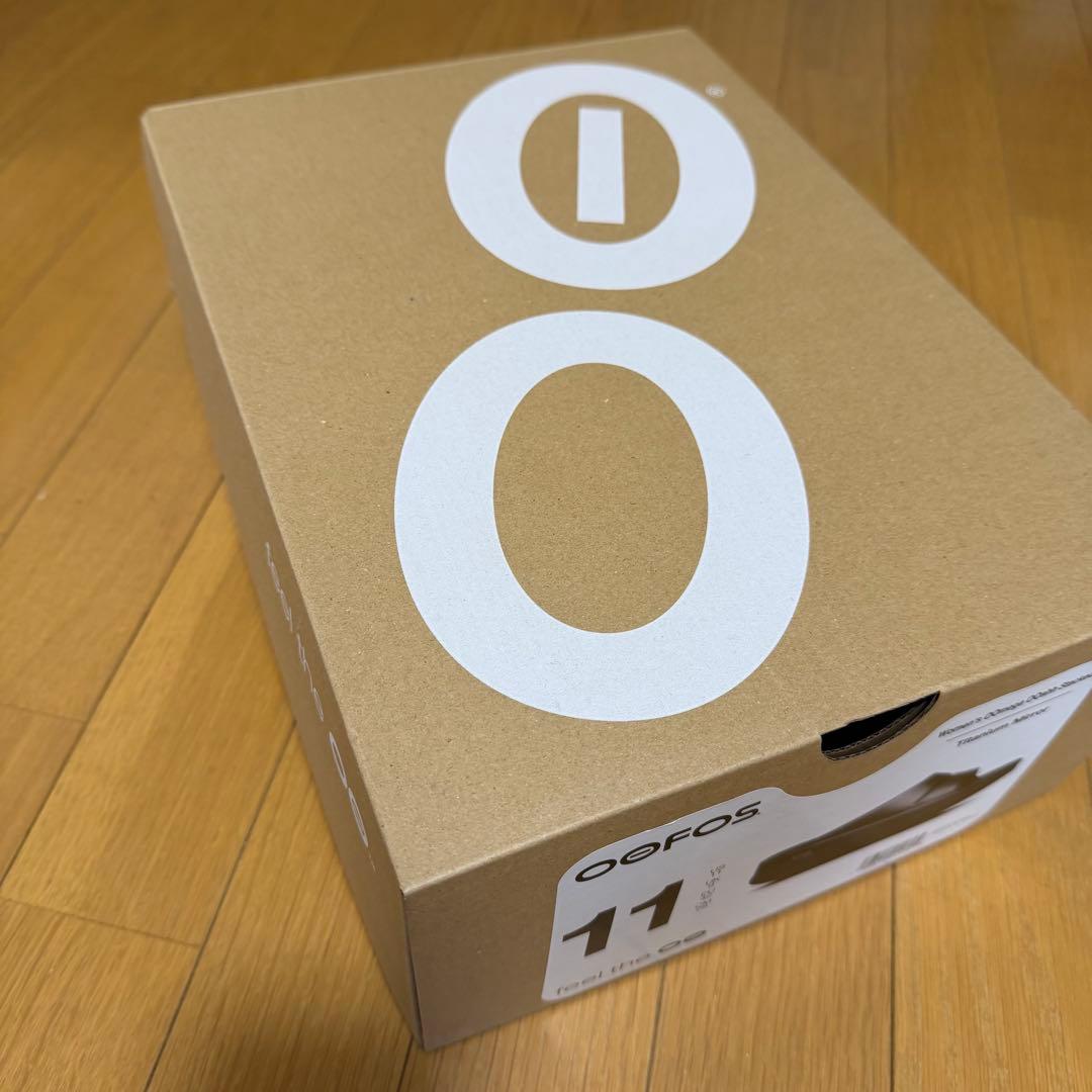 OOFOS ブラック コンフォートサンダル 11(28cm)