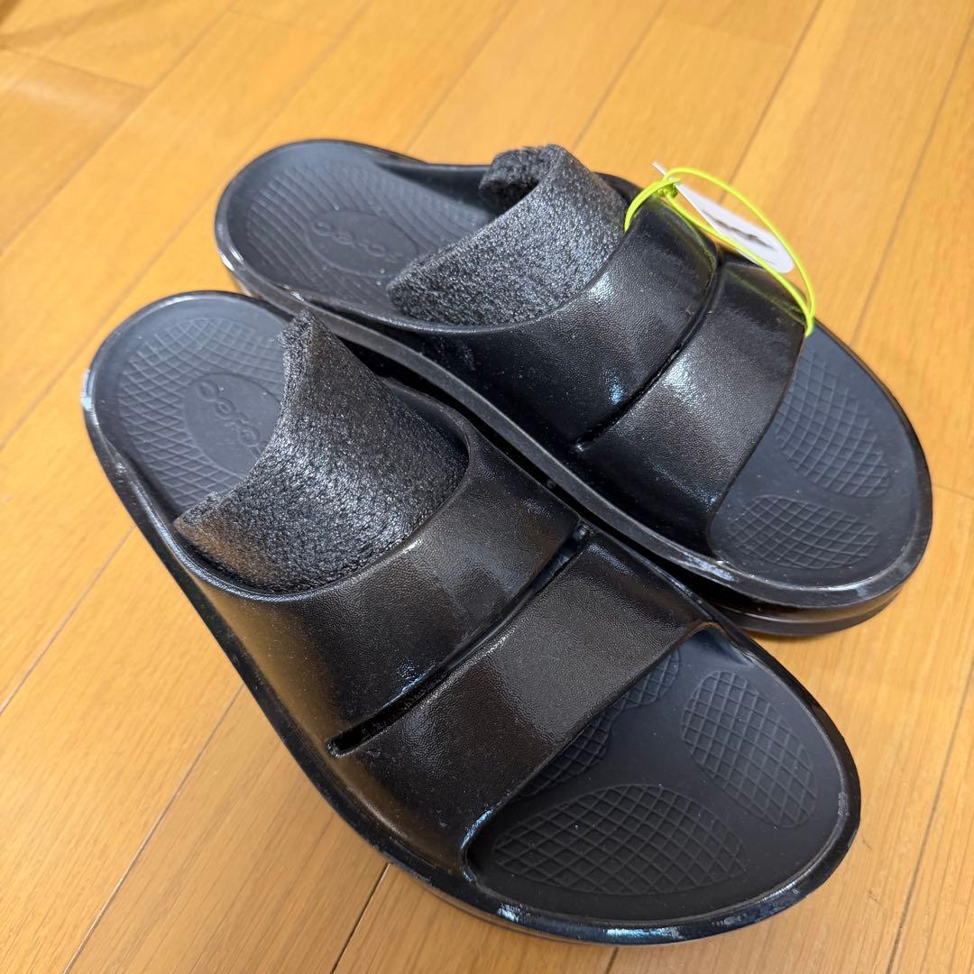 OOFOS ブラック コンフォートサンダル 11(28cm)