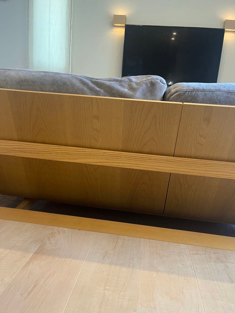 ソファ　nagi 3人がけ　富士ファニチア　美品　高級　グレー　定価50万