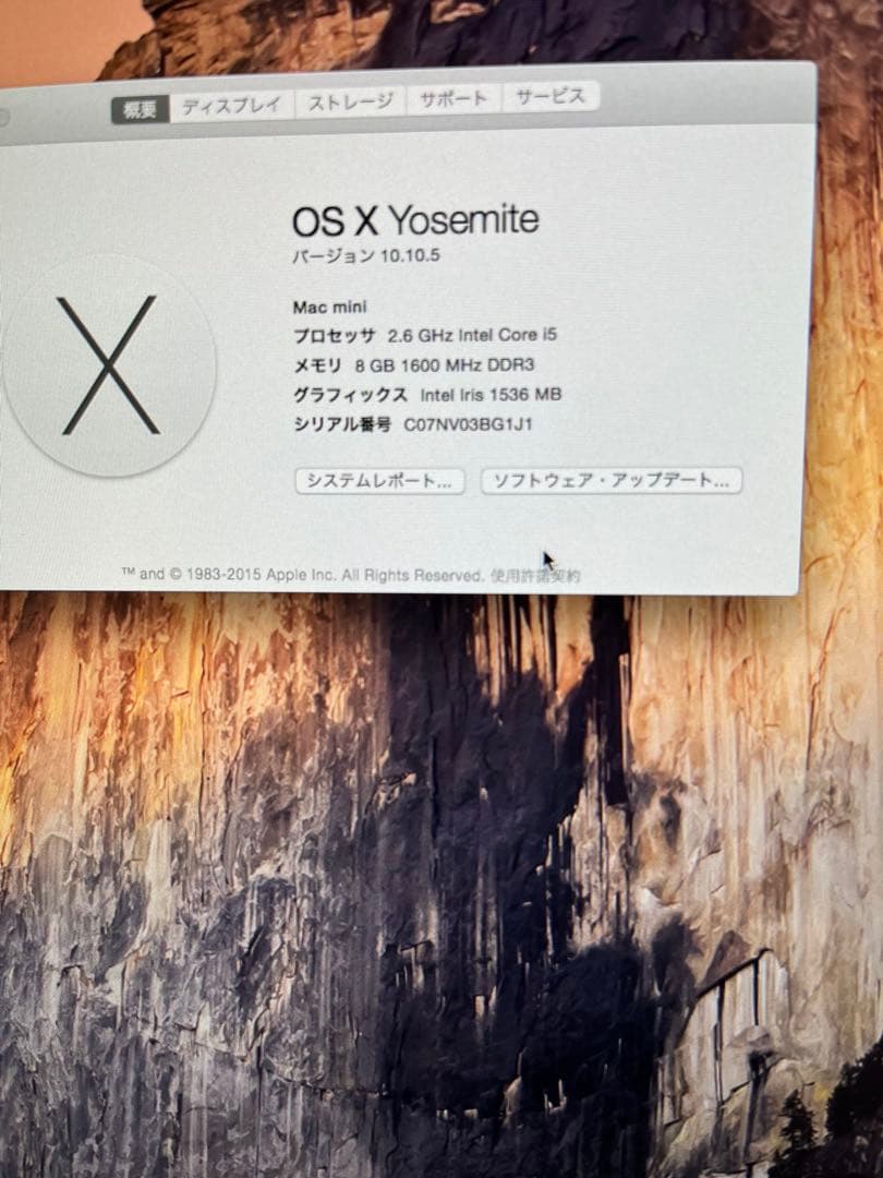 Apple Mac mini 本体 + 電源ケーブル