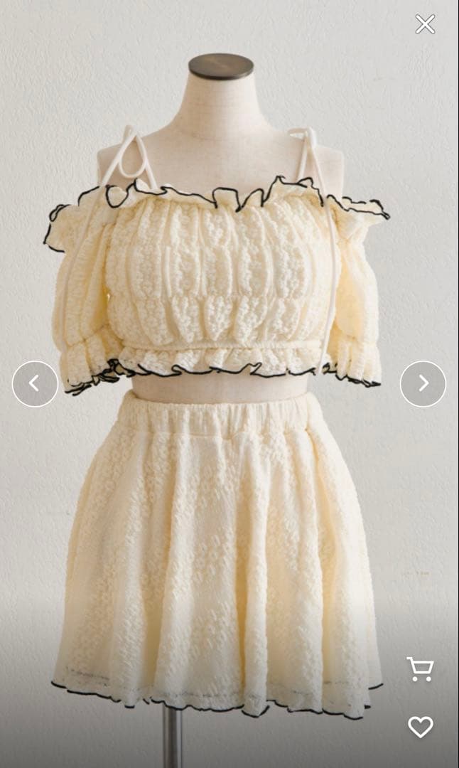 【新品未使用】OLIVE des OLIVEレースシャーリングswim wear