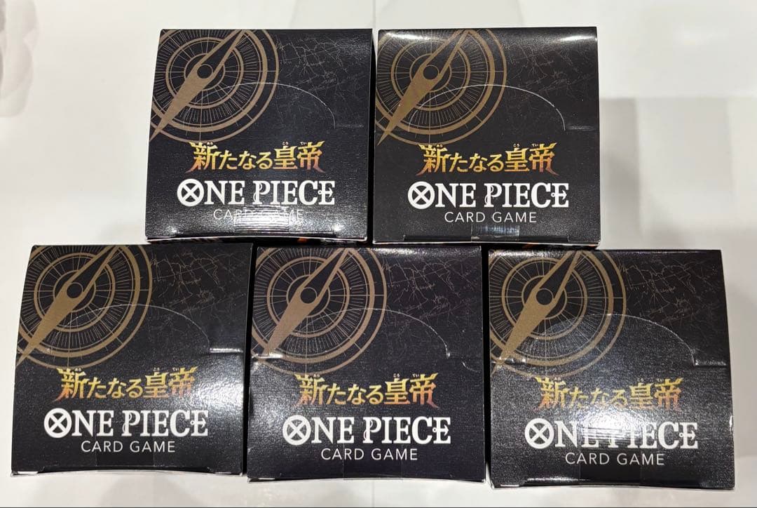ワンピースカード　新たなる皇帝 5BOX テープ付き 未開封　新品