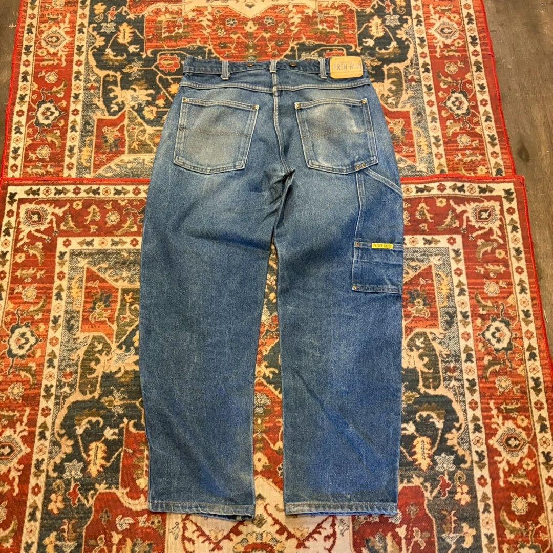 90s USA製 PRSN BLU デニムパンツ ペインターパンツ ダブルニー