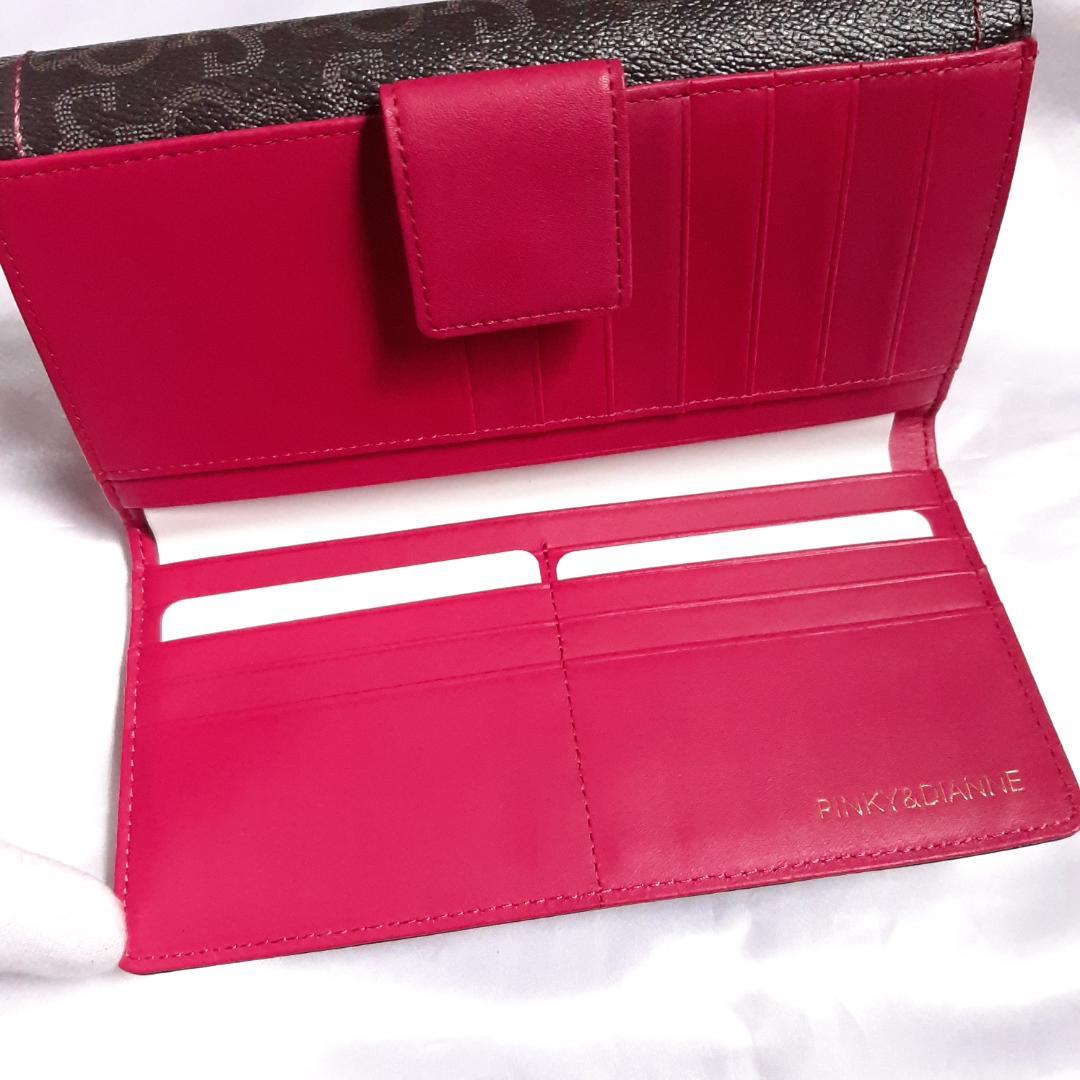 チョコ ピンキー&ダイアン Pinky&Dianne カード入れ付 長財布 新品