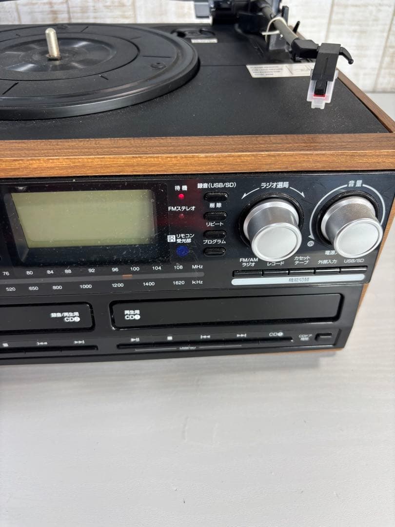 【美品】ダブルCD 録音機能付 マルチレコードプレーヤー DCT-7000W