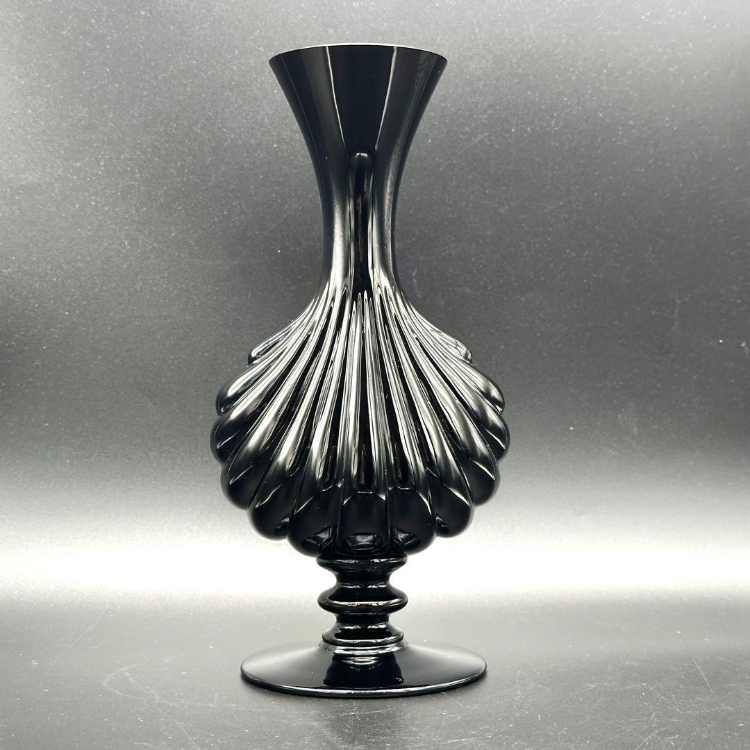 Baccarat バカラ プリマベーラ フラワーベース 花瓶 ブラッククリスタル