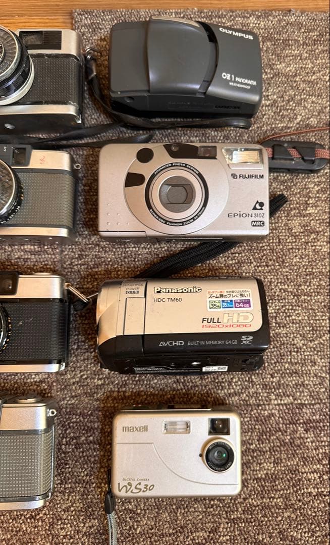 OLYMPUS MAXELL PANASONicフィルムカメラ ジャンク　まとめ