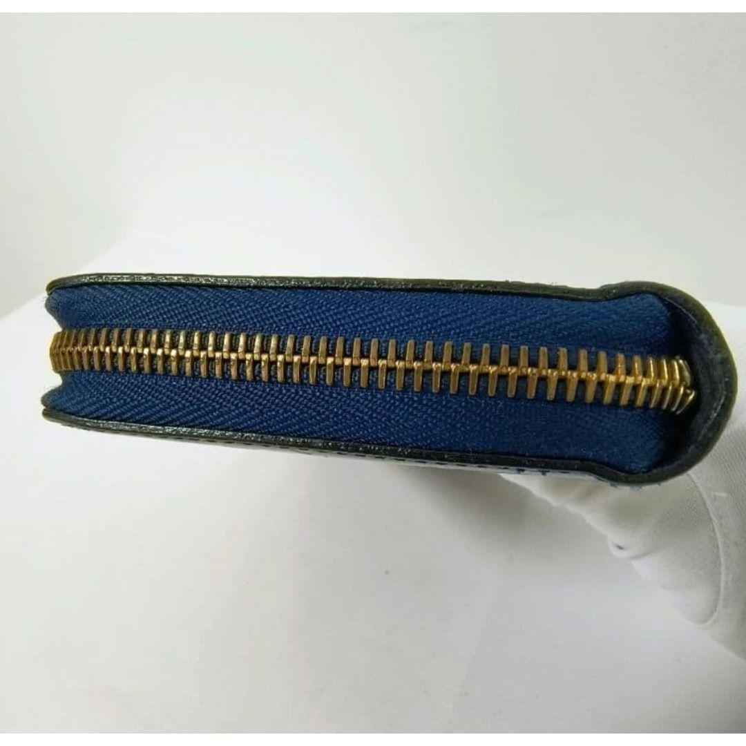 LOUIS VUITTON ヴェルニ ジッピーウォレット ラウンド ネイビー