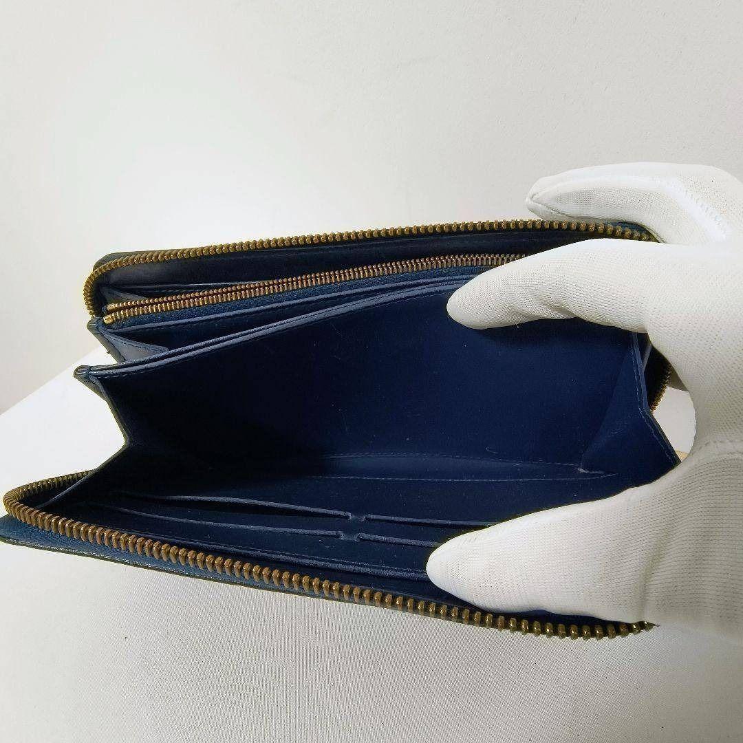 LOUIS VUITTON ヴェルニ ジッピーウォレット ラウンド ネイビー