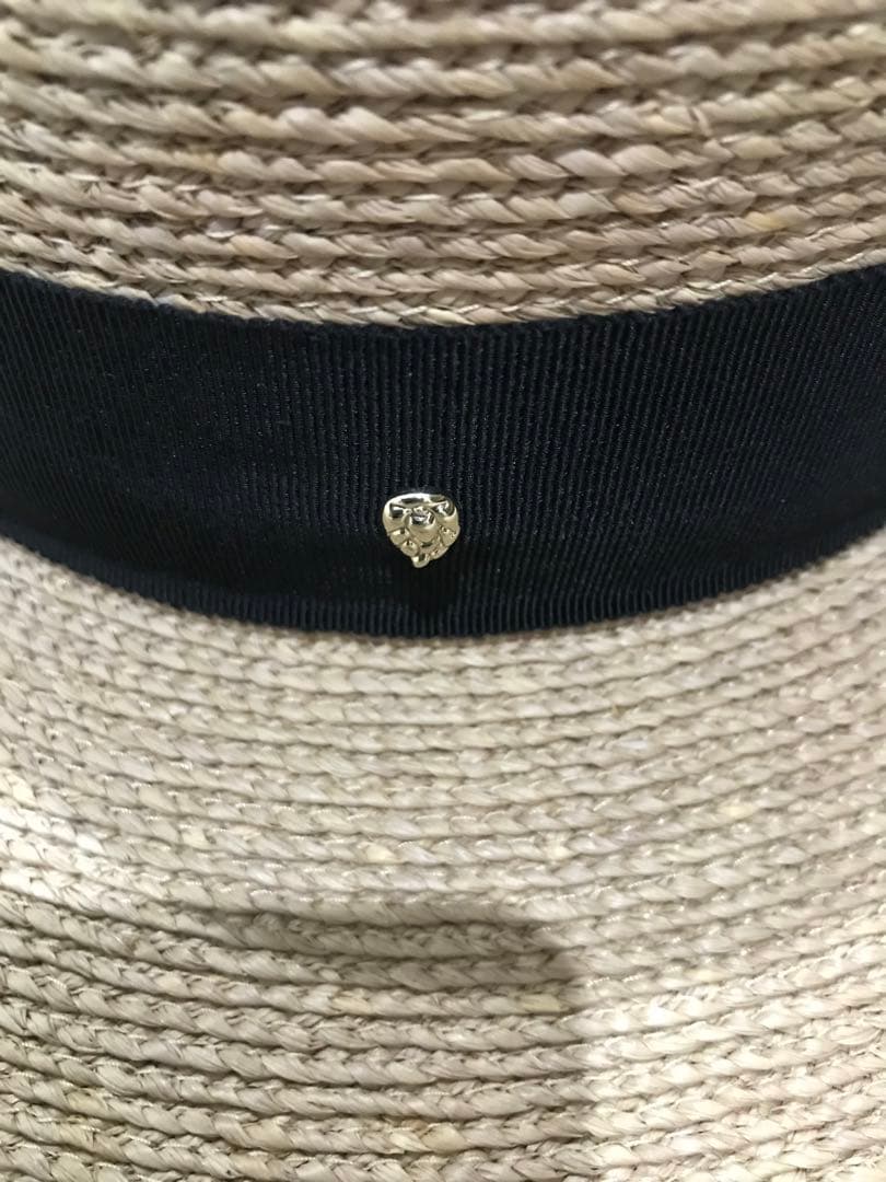 新品　ヘレンカミンスキー ラフィアハット Plath リボンブラック