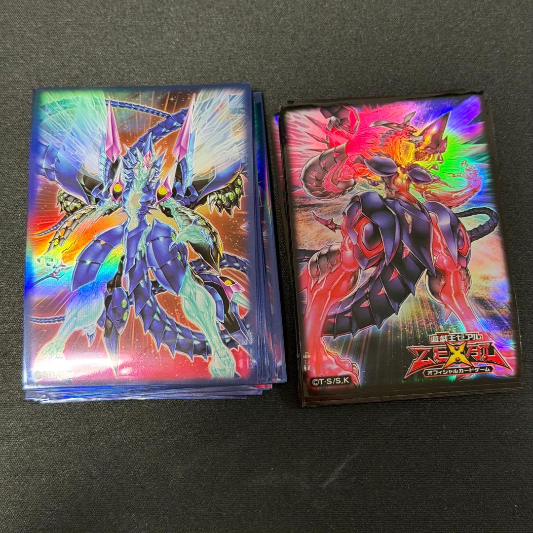 銀河眼　デッキ　シークレット　スリーブ付き