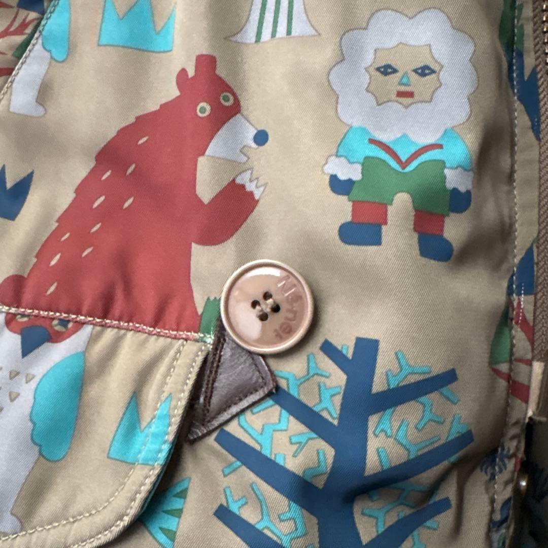 Ne-net ネネット絵本作家ツペラツペラさんとのコラボ もりのなかコート M