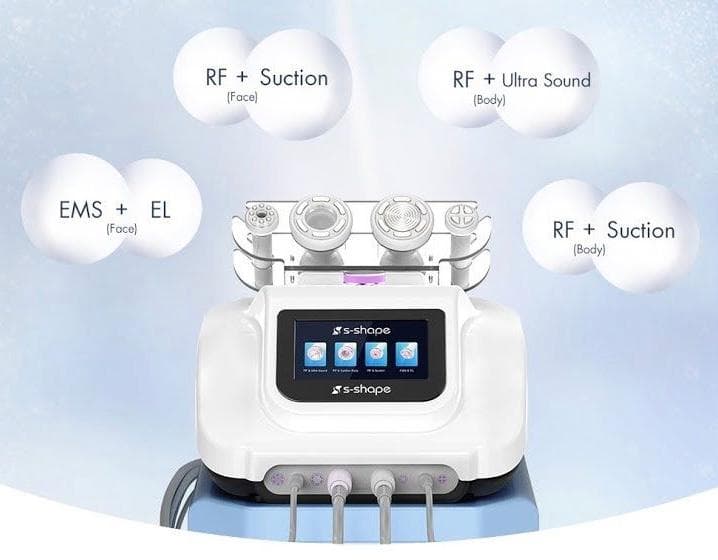 最新キャビテーション30KHZ ラジオ波5MHz 顔用バキューム付き