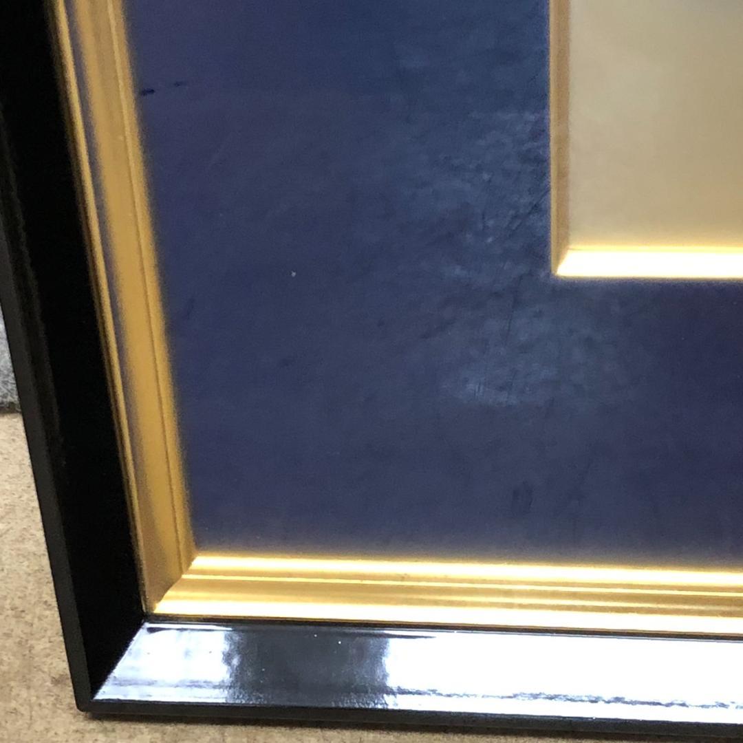 もみじろう　富士山　美術彫金額　春山作　金属工芸