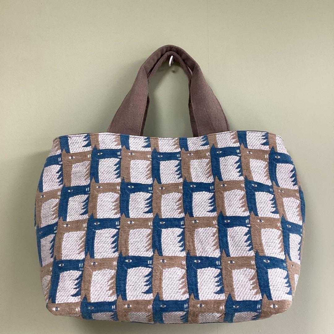 ミナペルホネンthoroughbred 大きめトートバッグ　ハンドメイド