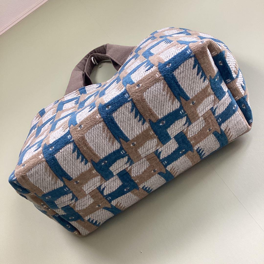 ミナペルホネンthoroughbred 大きめトートバッグ　ハンドメイド