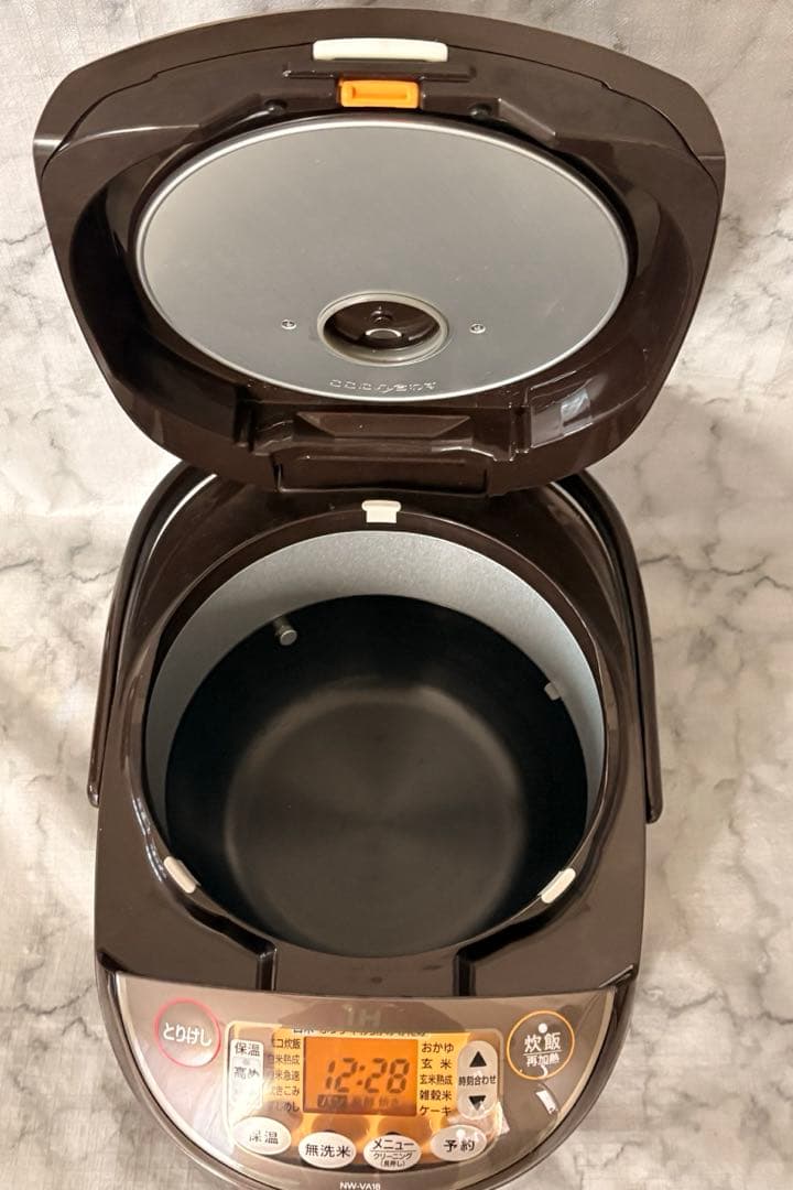 象印 炊飯器 1升 IH式 極め炊き 黒まる厚釜 NW-VA18-TA