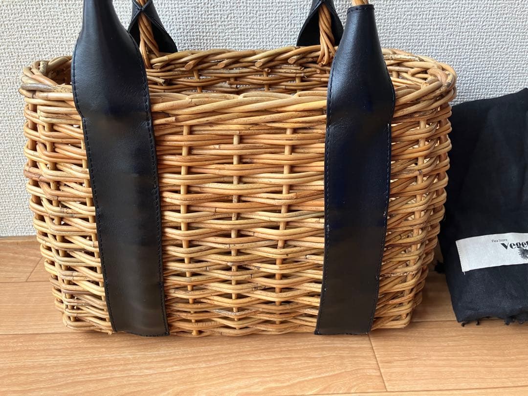 FleaStoreVegetal　フリーストアベジタル　かごバッグ　黒