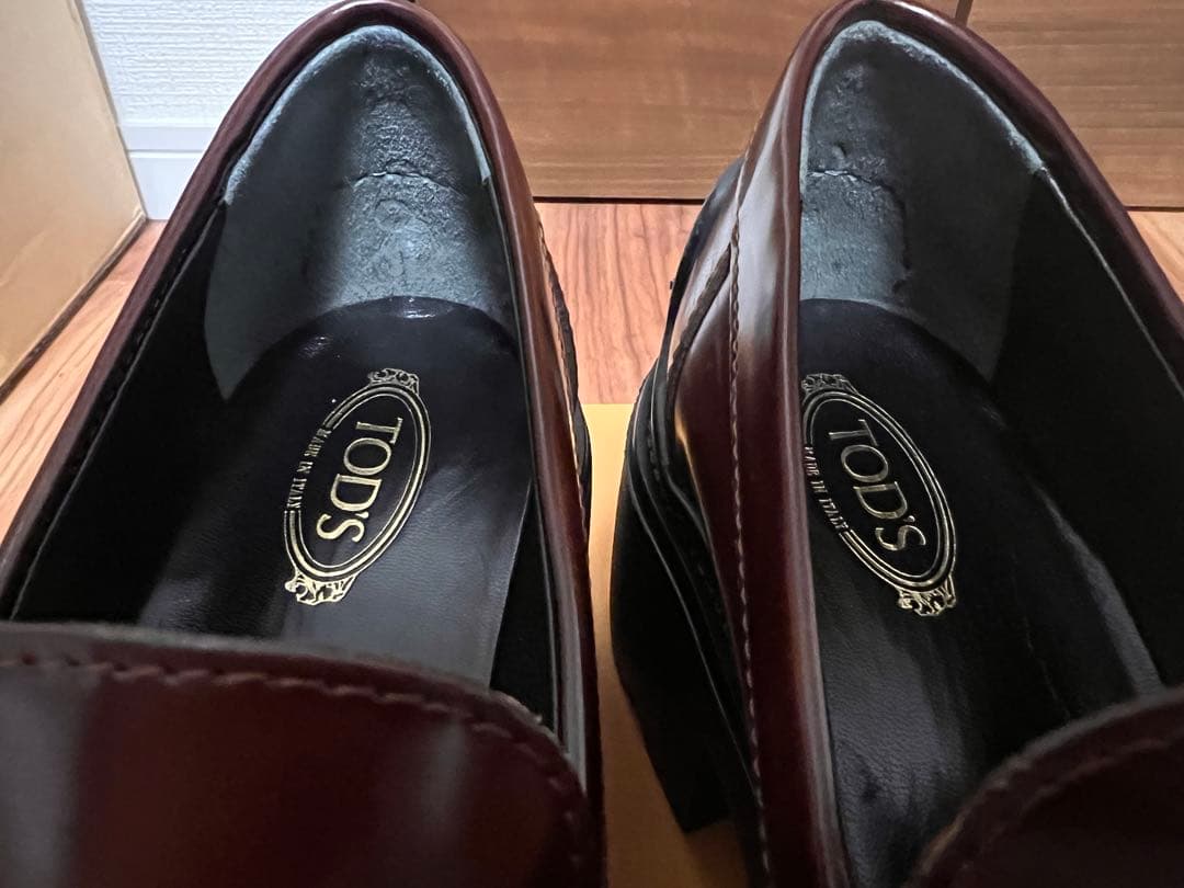 専用定価12万円ほぼ未使用TODS トッズ Tタイムレス 厚底ヒールローファー