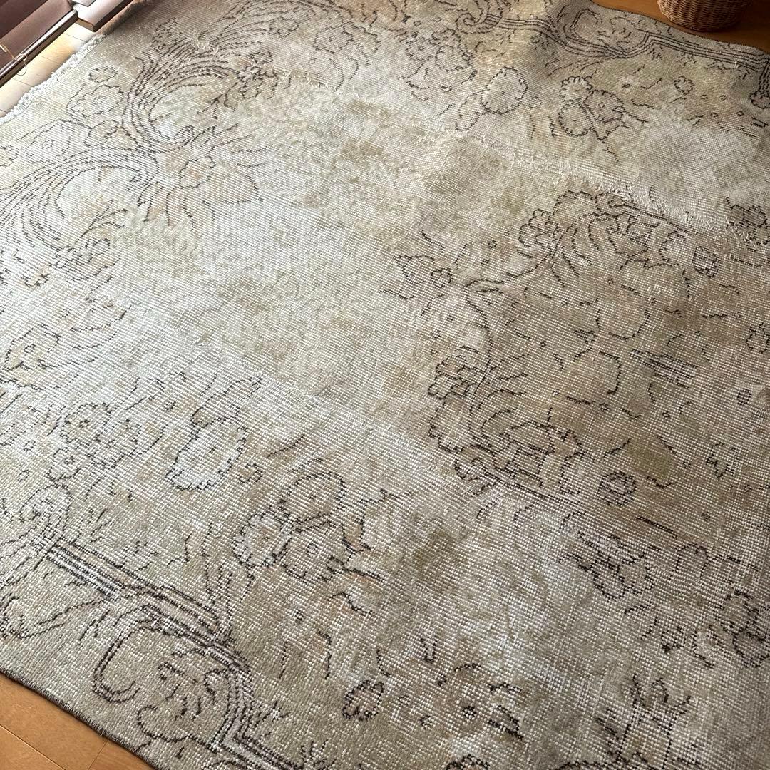 ショウちゃん　超大判150×277ナチュラルトルコヴィンテージラグ