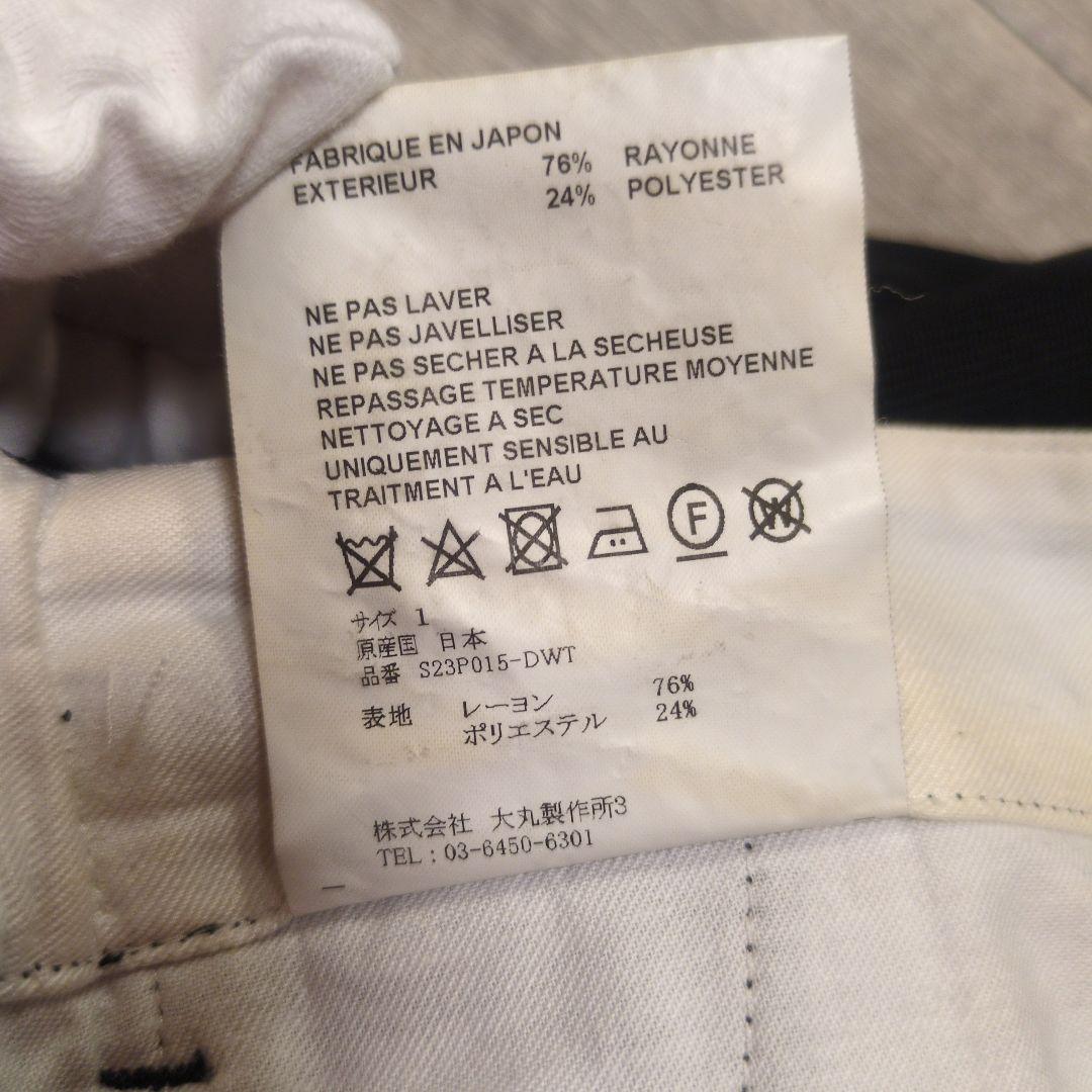 OVERCOAT 23SS レーヨンパンツ ブラック サイズ表記1