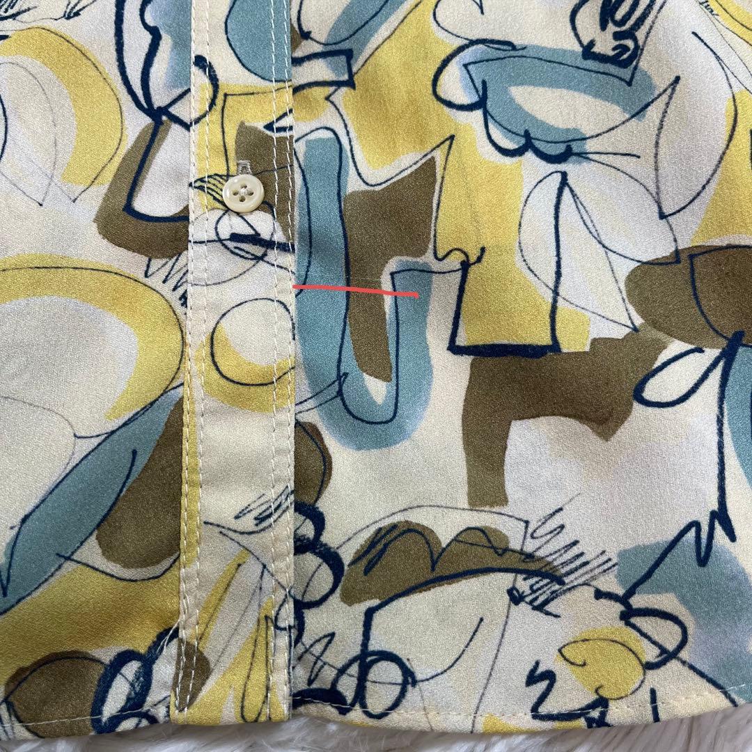 tomorrowland コレクション メロウフラワープリント ボウタイブラウス