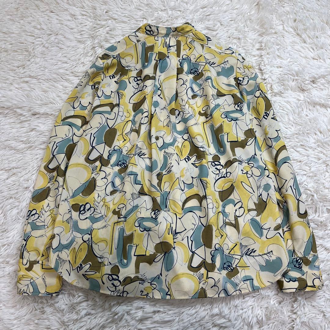 tomorrowland コレクション メロウフラワープリント ボウタイブラウス