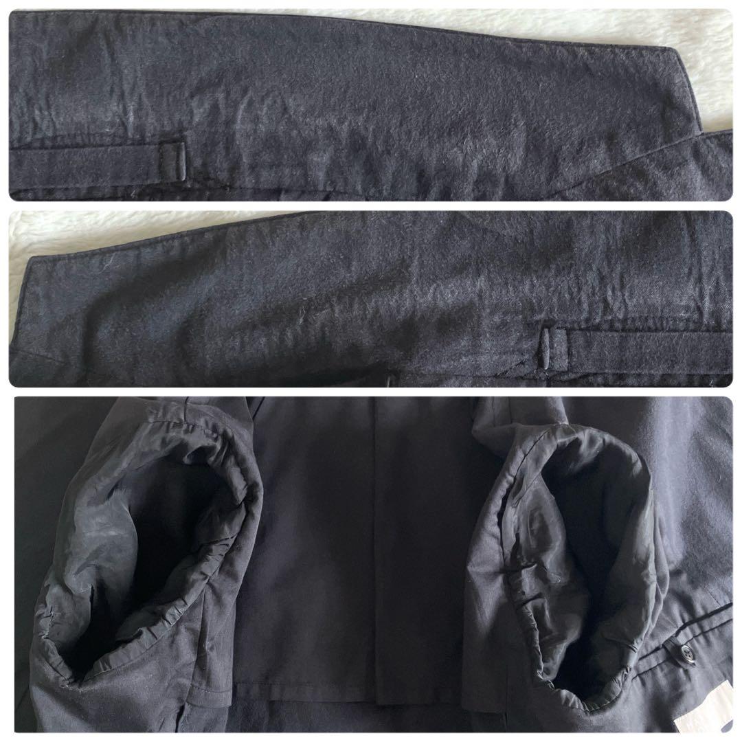 マーガレットハウエル 22SS コットンテーラードジャケット L ネイビーグレー