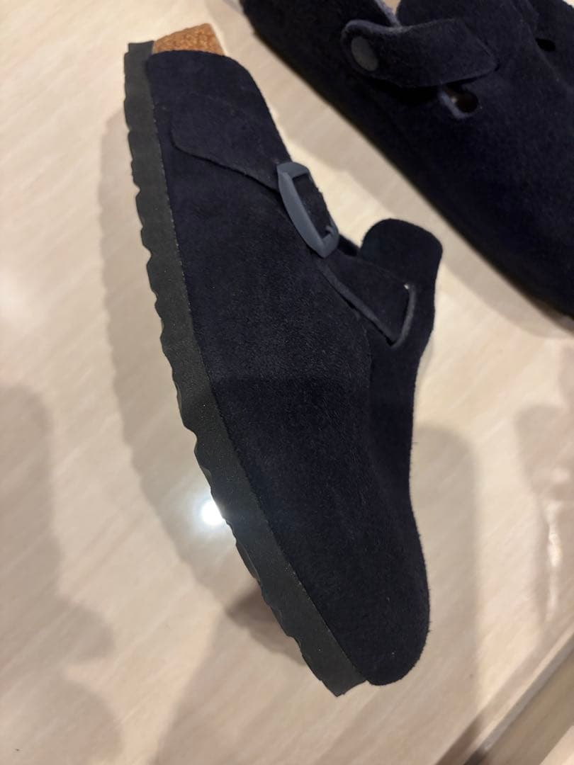 ビリケンシュトック スエード ブラックBIRKENSTOCK ボストン