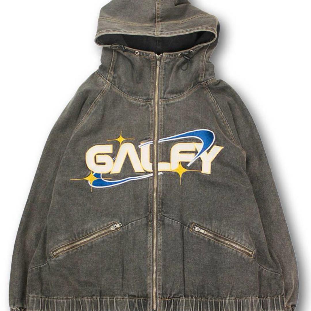 GALFY　ガルフィー　ダーティーデニムフードジャケット　L　完売品