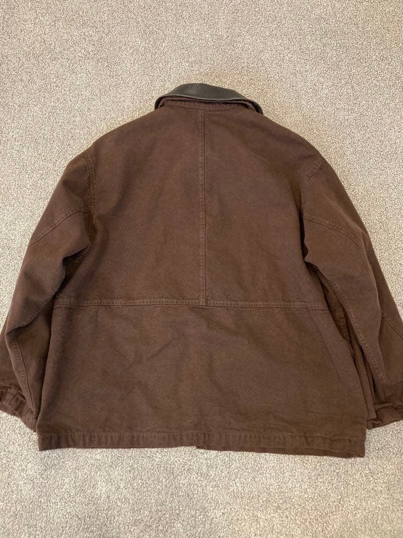 H グラデーション OC カバーオール サイズL 襟レザー