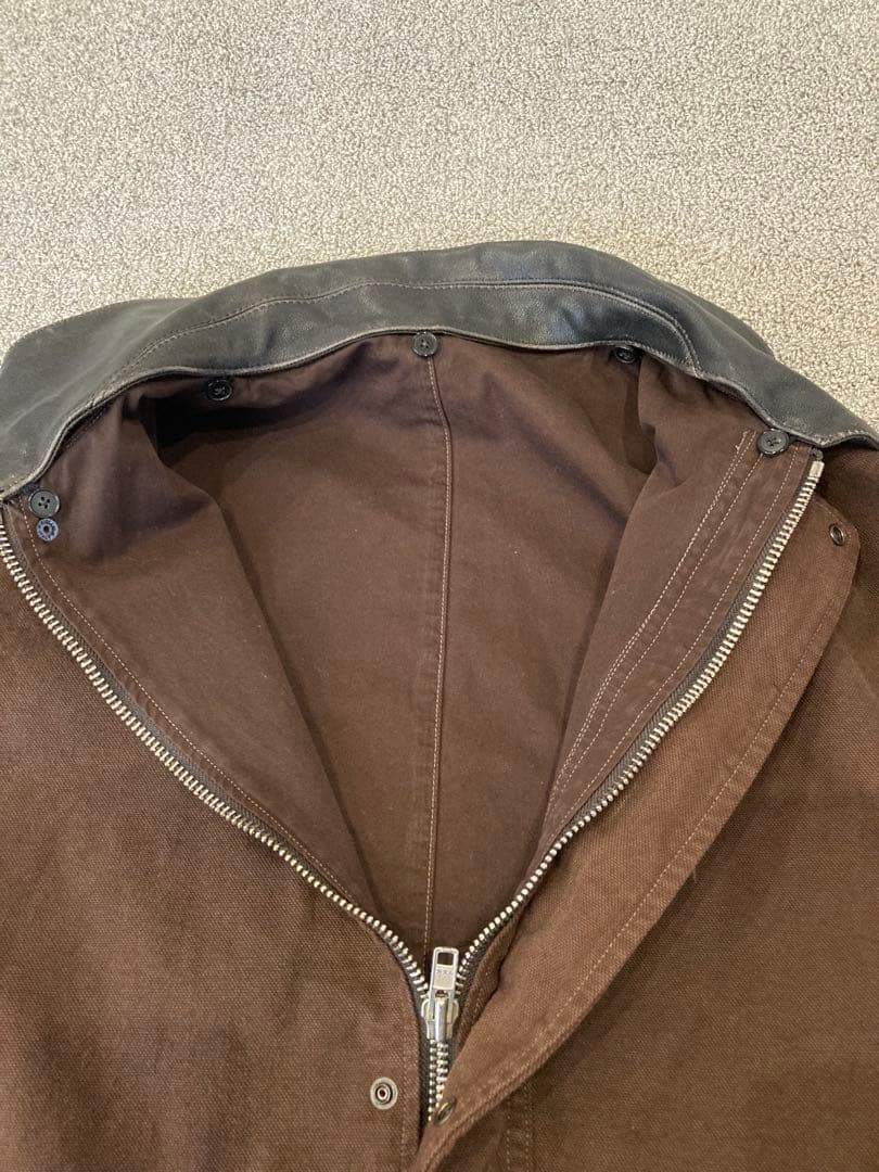 H グラデーション OC カバーオール サイズL 襟レザー