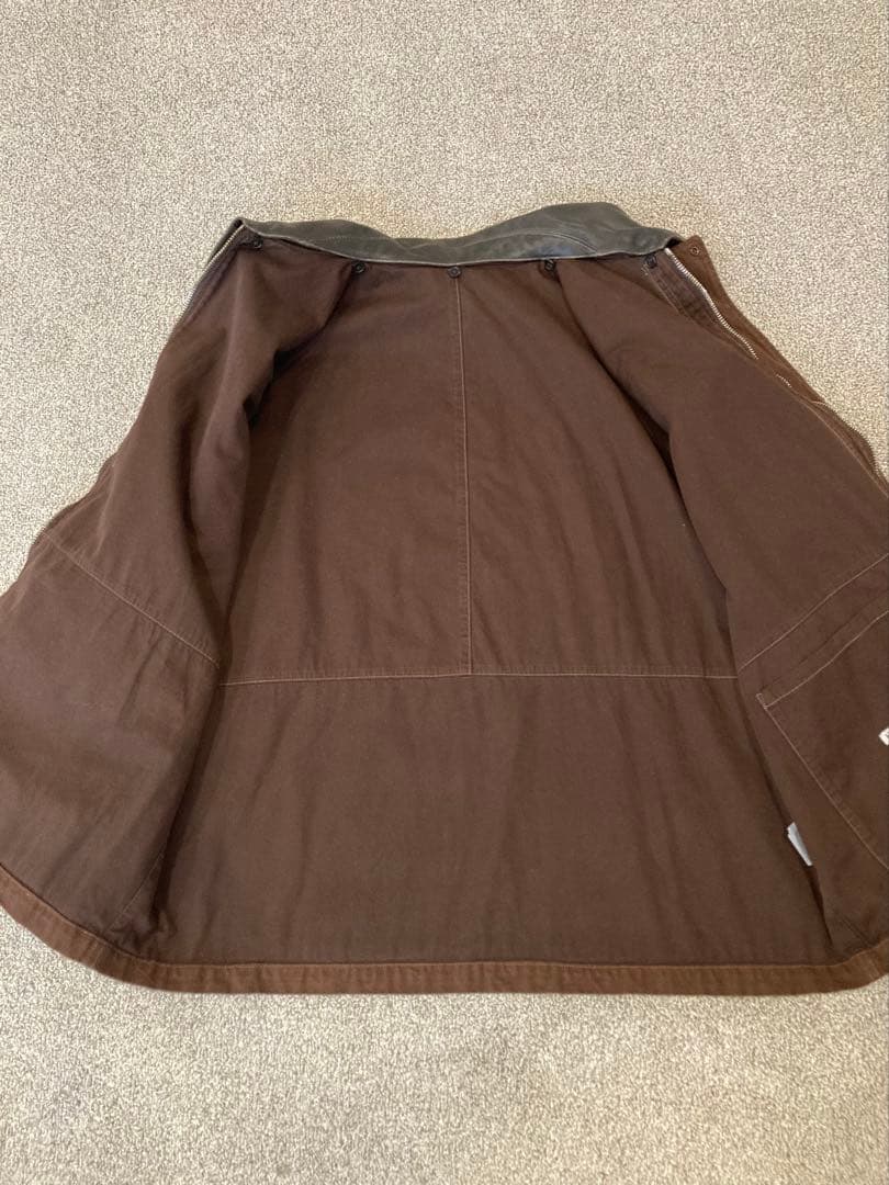 H グラデーション OC カバーオール サイズL 襟レザー