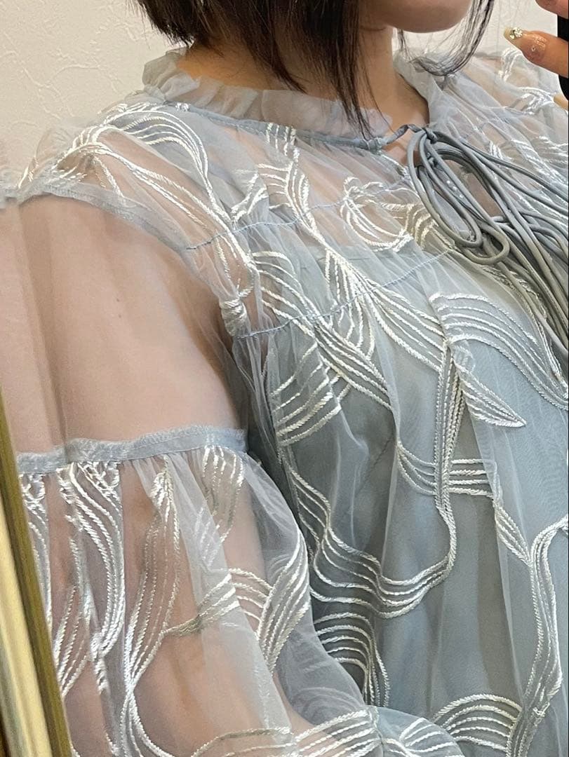 ❤️美品❤️ドリードール　オケーションドレス リボンエンブロイダーレイヤード 長袖