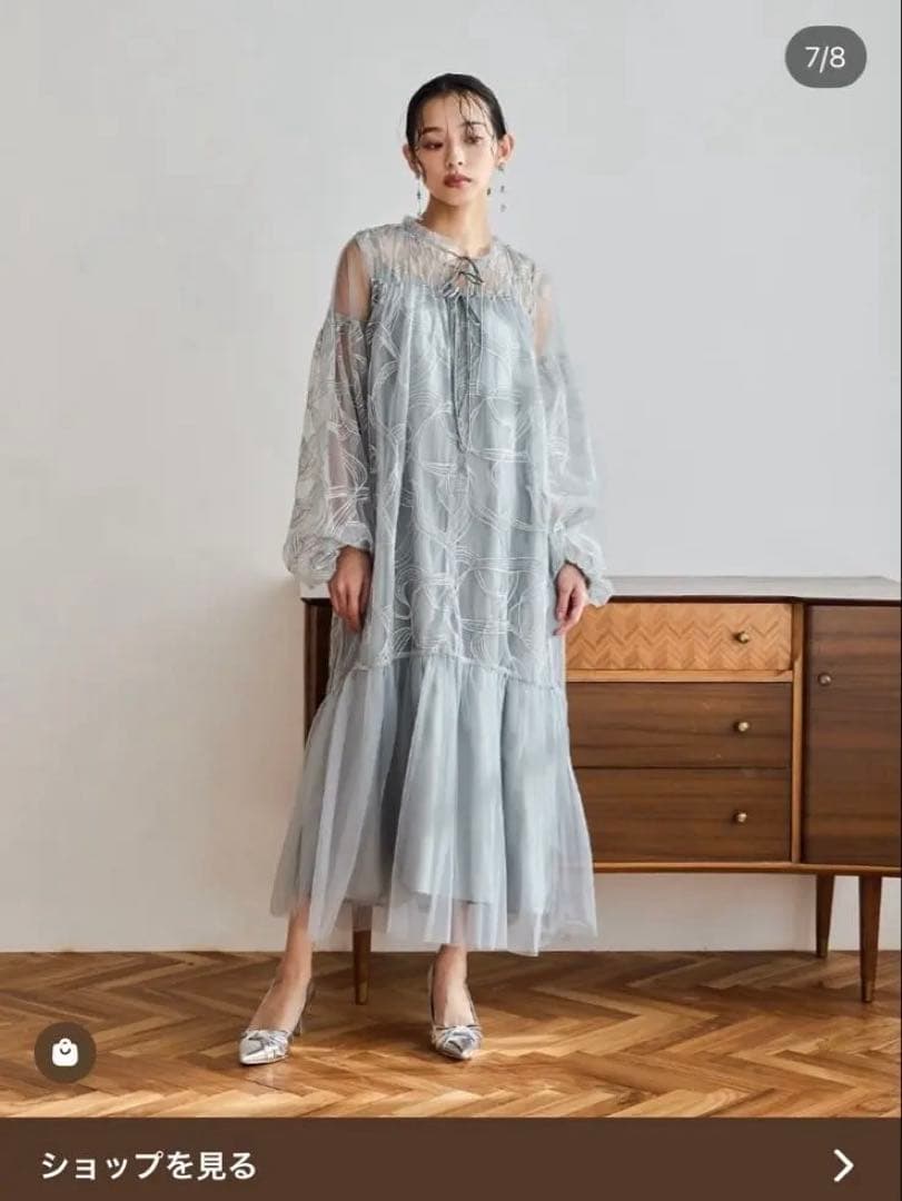 ❤️美品❤️ドリードール　オケーションドレス リボンエンブロイダーレイヤード 長袖