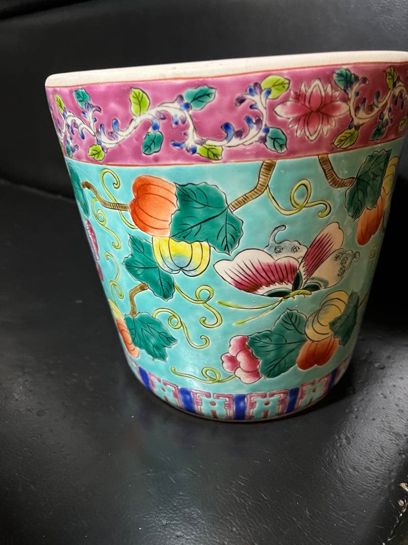 ちゃむです 伊万里手あぶり火鉢、手あぶり火鉢、蝶と花火鉢、メダカ鉢、